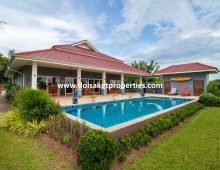 (HS324-04) “Sunset Villa” Stunning Modern Lanna-Style Home with Incredible Views for Sale in Luang Nuea, Doi Saket