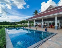 (HS344-04) Beautiful Modern Lanna-Style Pool Villa Home with Incredible Views for Sale in Luang Nuea, Doi Saket, Chiang Mai