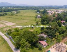 (LS368-03) Great 3+ Rai Plot of Easily Buildable Land with Stunning Views for Sale in Luang Nuea, Doi Saket, Chiang Mai