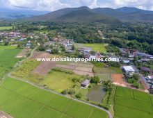 (LS375-01) 1 ½ Rai of Nice Land with Good Views for Sale in Mae Pong, Doi Saket, Chiang Mai