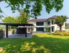 (HS348-04) Lovely Brand New 4 Bedroom Home with Swimming Pool for Sale in a Secure Moo Baan in Doi Saket